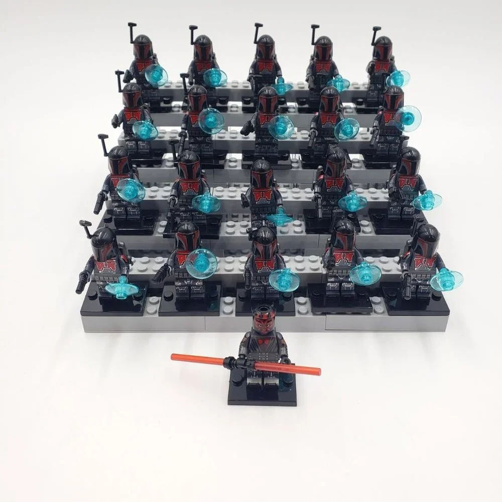 Darth Maul with Mandalorian Army Custom Mini figures, Star Wars, Minifigures - Picture 2 of 12